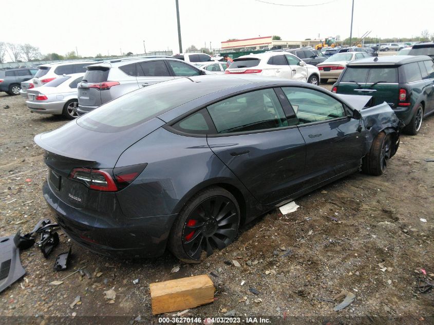 2022 TESLA MODEL 3 PERFORMANCE - 5YJ3E1EC2NF354487