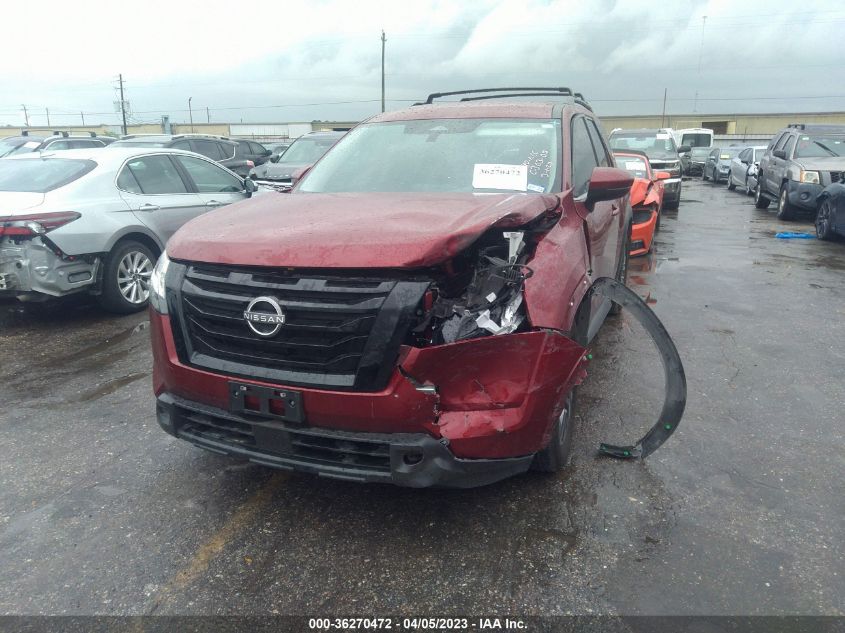2022 NISSAN PATHFINDER SV - 5N1DR3BA1NC250623