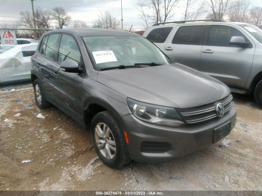 2013 VOLKSWAGEN TIGUAN S - WVGAV7AX8DW000434