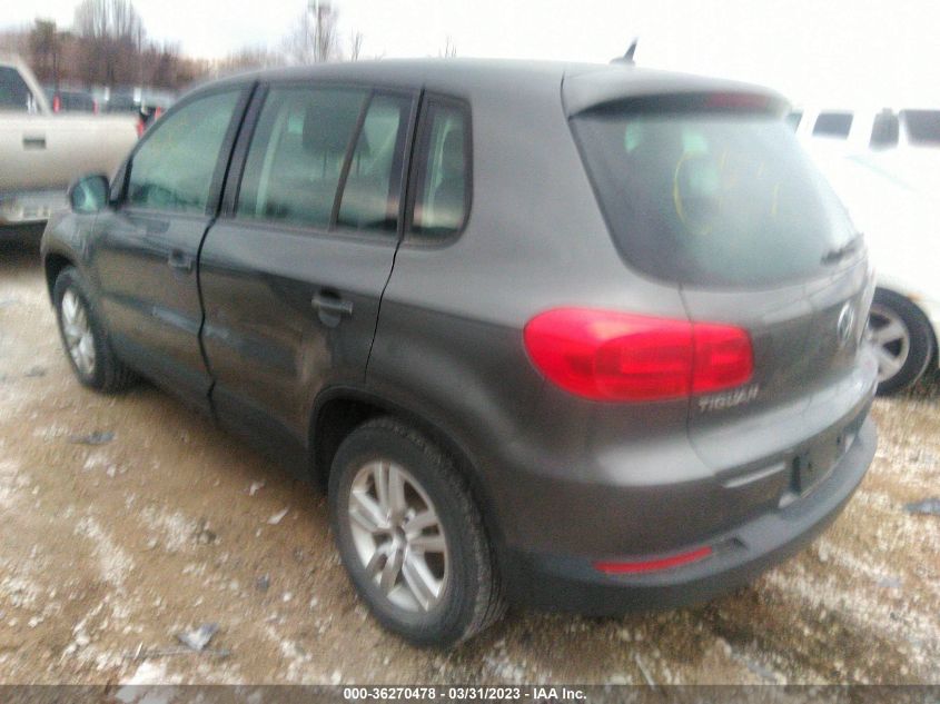 2013 VOLKSWAGEN TIGUAN S - WVGAV7AX8DW000434