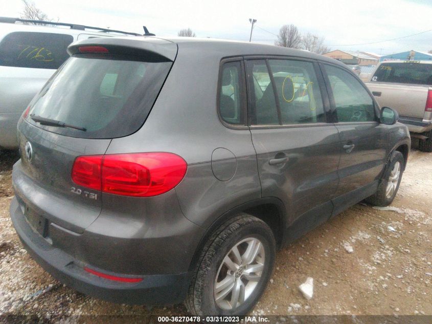 2013 VOLKSWAGEN TIGUAN S - WVGAV7AX8DW000434