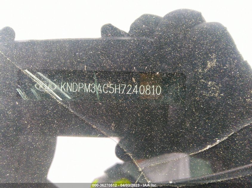 2017 KIA SPORTAGE LX - KNDPM3AC5H7240810
