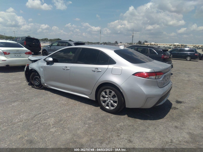 VIN JTDEPMAE5NJ227138 2022 TOYOTA COROLLA LE