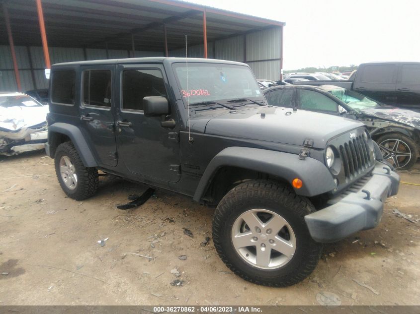 2016 JEEP WRANGLER UNLIMITED SPORT - 1C4BJWDG6GL334879
