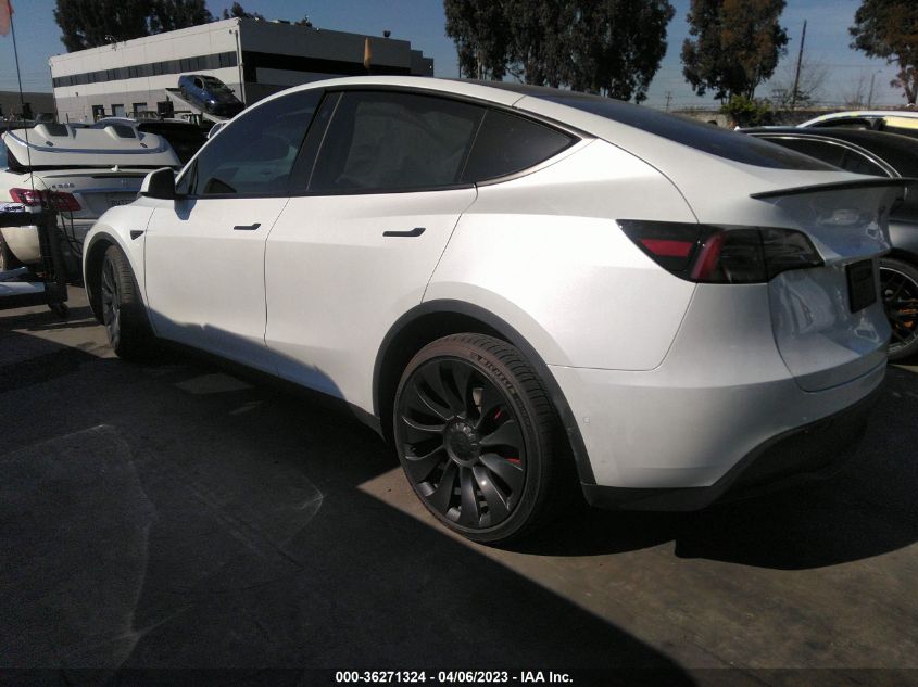 2022 TESLA MODEL Y PERFORMANCE - 7SAYGDEFXNF493703