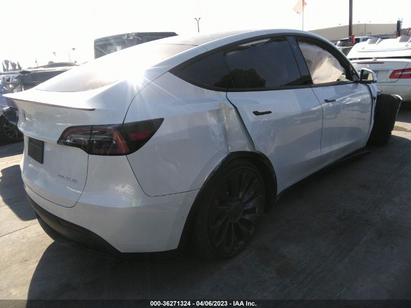 2022 TESLA MODEL Y PERFORMANCE - 7SAYGDEFXNF493703