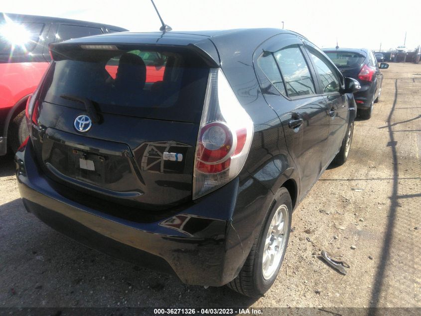 2013 TOYOTA PRIUS C ONE/TWO/THREE/FOUR - JTDKDTB30D1547923