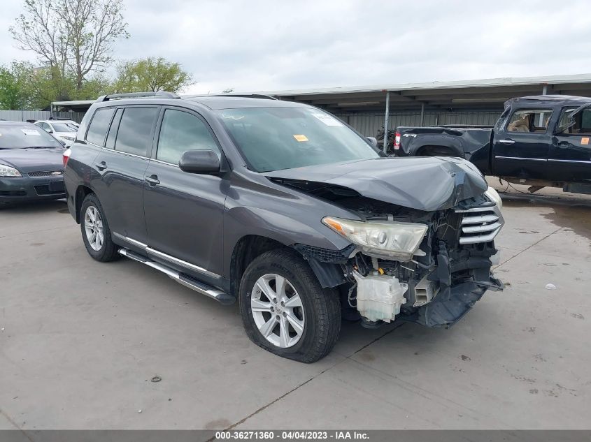 2013 TOYOTA HIGHLANDER - 5TDZK3EH1DS095995