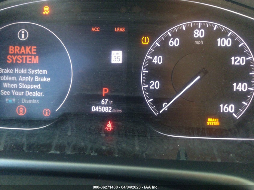 VIN 1HGCV1F45KA085835 2019 HONDA ACCORD SEDAN EX 1.5T