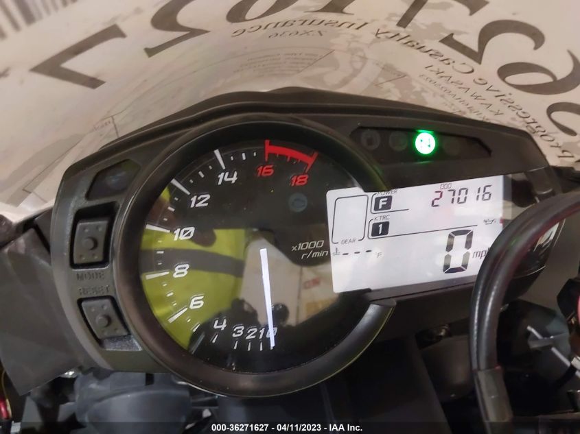 2017 KAWASAKI ZX636 E JKBZXJE16HA025023