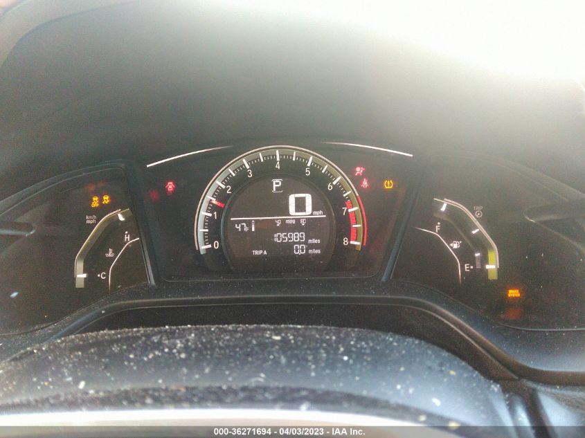 2016 HONDA CIVIC LX - 19XFC2F57GE092290