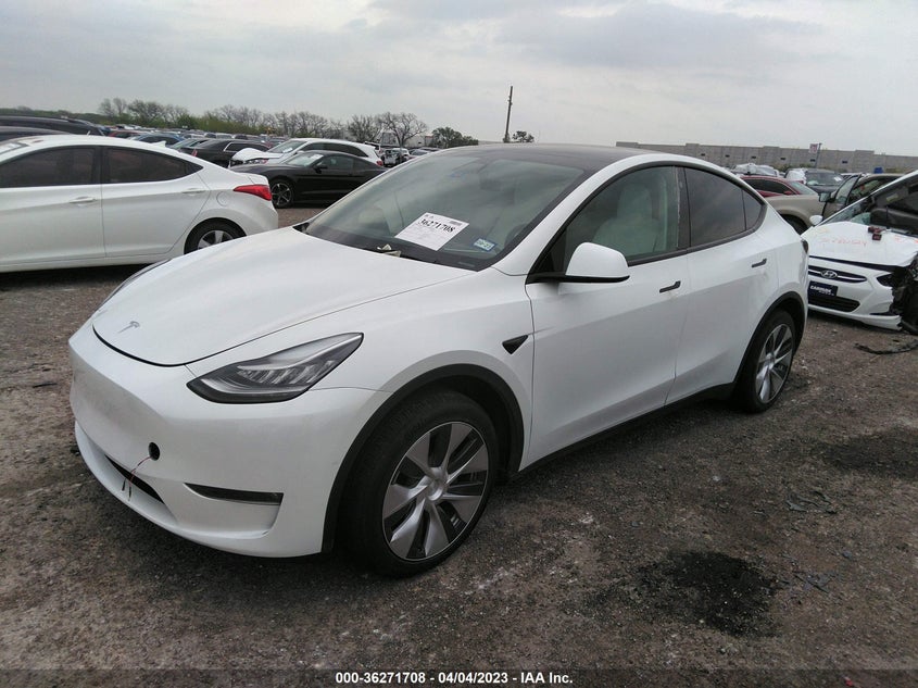 VIN 5YJYGDEE4MF262413 2021 TESLA MODEL Y LONG RANGE
