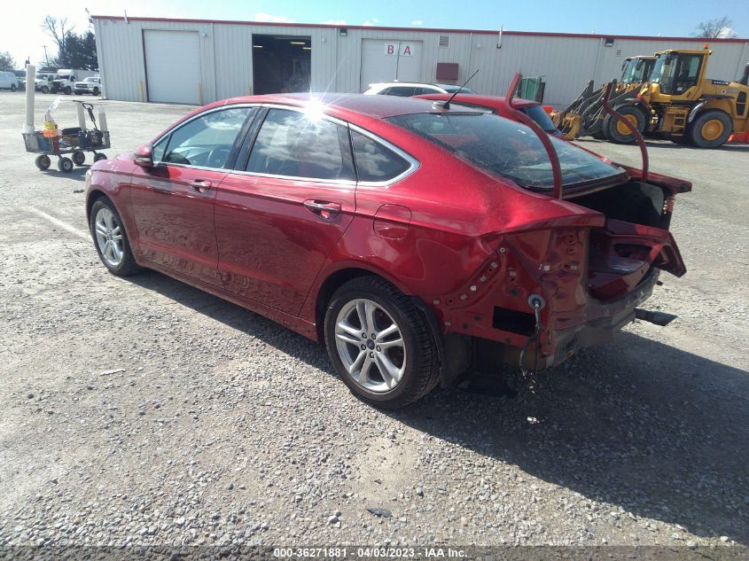 2018 FORD FUSION SE - 3FA6P0HD0JR153675