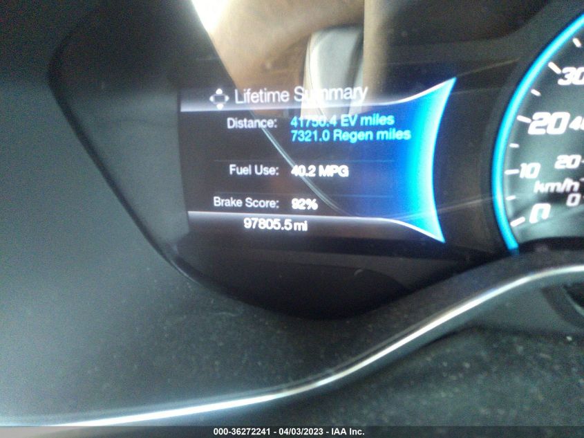 2013 FORD C-MAX HYBRID SE - 1FADP5AUXDL534614