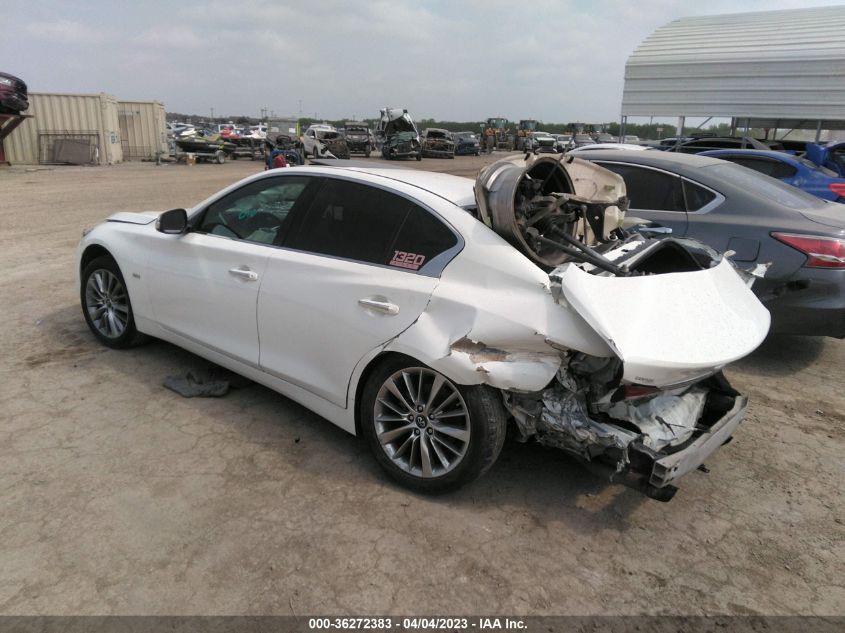 2018 INFINITI Q50 3.0T LUXE - JN1EV7AR8JM443104