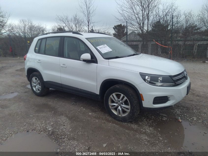 2017 VOLKSWAGEN TIGUAN S - WVGBV7AX2HW510112