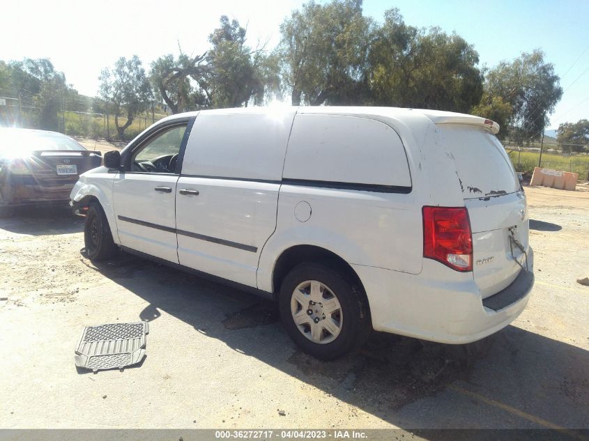 2014 RAM CARGO VAN TRADESMAN 2C4JRGAG1ER172081