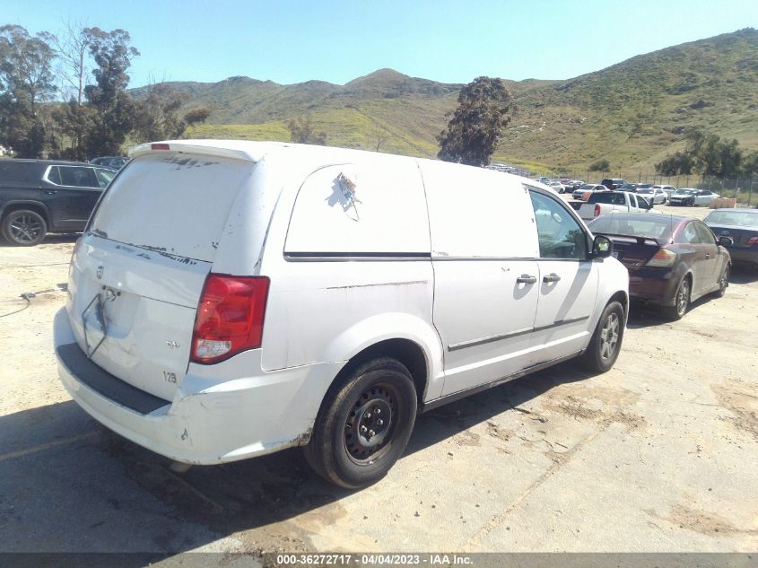 2014 RAM CARGO VAN TRADESMAN 2C4JRGAG1ER172081