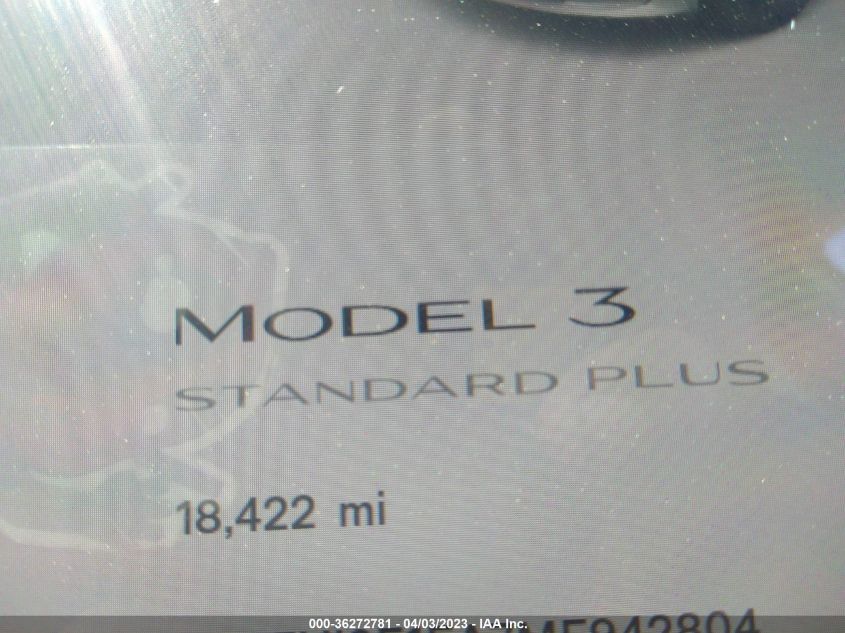 2021 TESLA MODEL 3 STANDARD RANGE PLUS - 5YJ3E1EA7MF942804