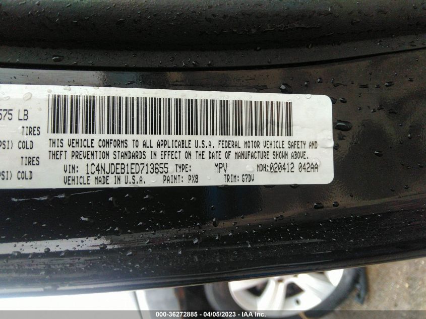 2014 JEEP COMPASS LATITUDE - 1C4NJDEB1ED713655