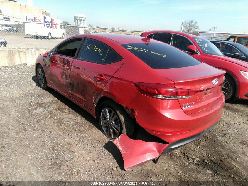 2018 HYUNDAI ELANTRA SEL - 5NPD84LF8JH292888