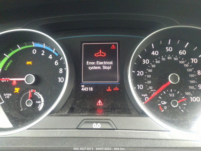 2016 VOLKSWAGEN E-GOLF SEL PREMIUM WVWPP7AU1GW915709
