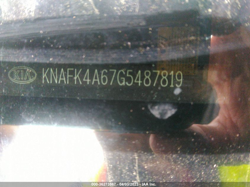 2016 KIA FORTE LX - KNAFK4A67G5487819