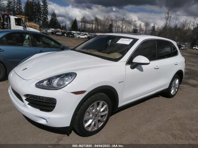 2014 PORSCHE CAYENNE S HYBRID WP1AE2A25ELA50740