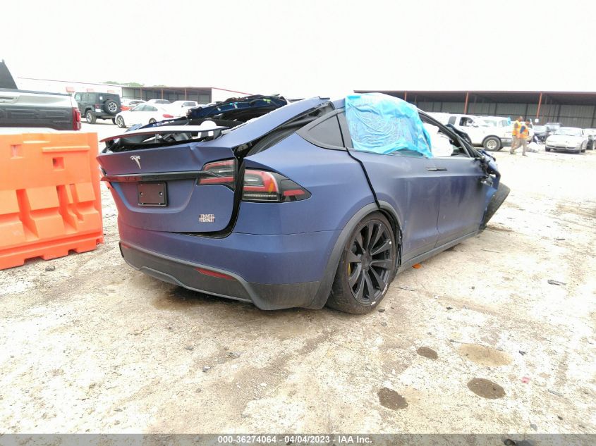 2022 TESLA MODEL X PLAID - 7SAXCBE65NF354929