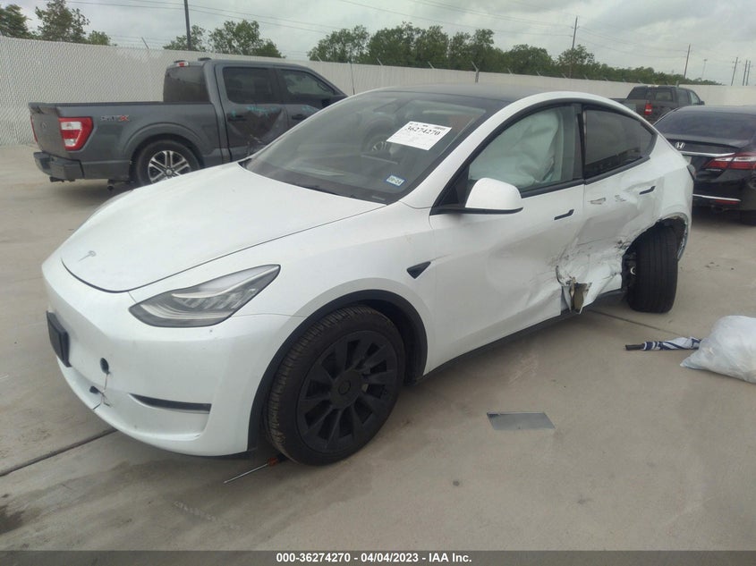 VIN 7SAYGDEE2NA014534 2022 TESLA MODEL Y LONG RANGE