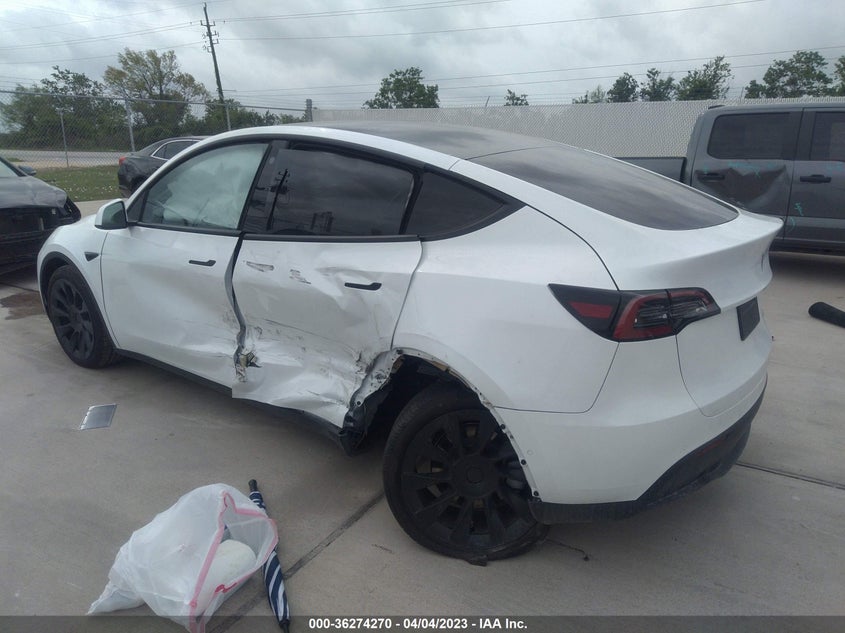 VIN 7SAYGDEE2NA014534 2022 TESLA MODEL Y LONG RANGE