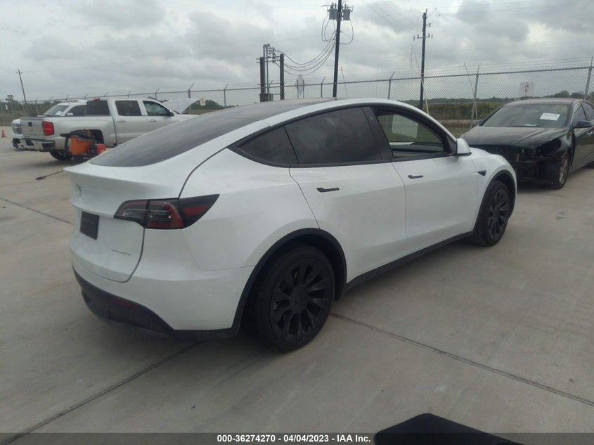 VIN 7SAYGDEE2NA014534 2022 TESLA MODEL Y LONG RANGE