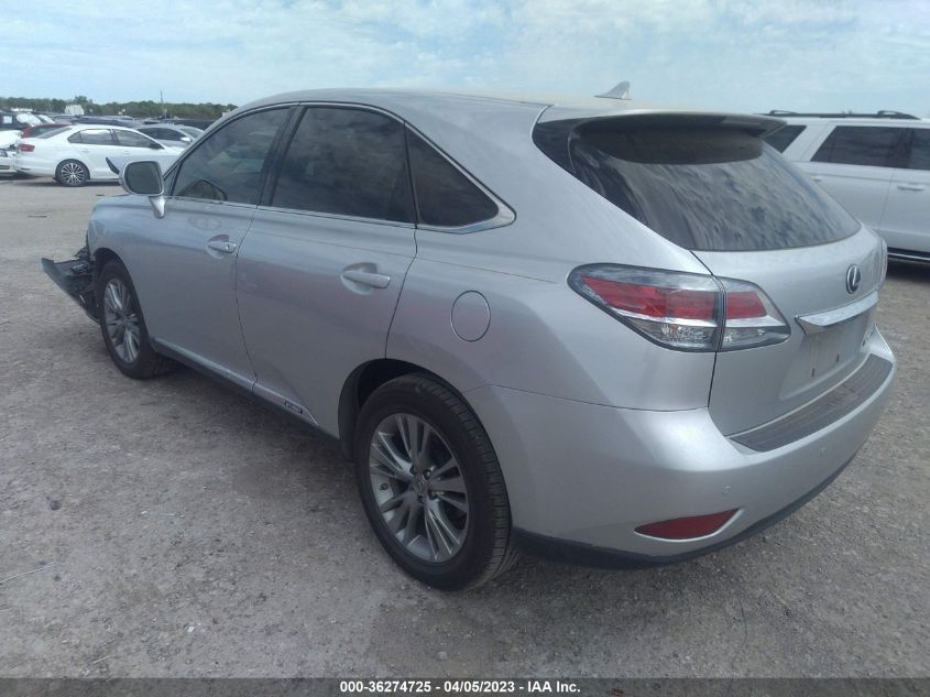 2013 LEXUS RX 450H - JTJZB1BA5D2008048