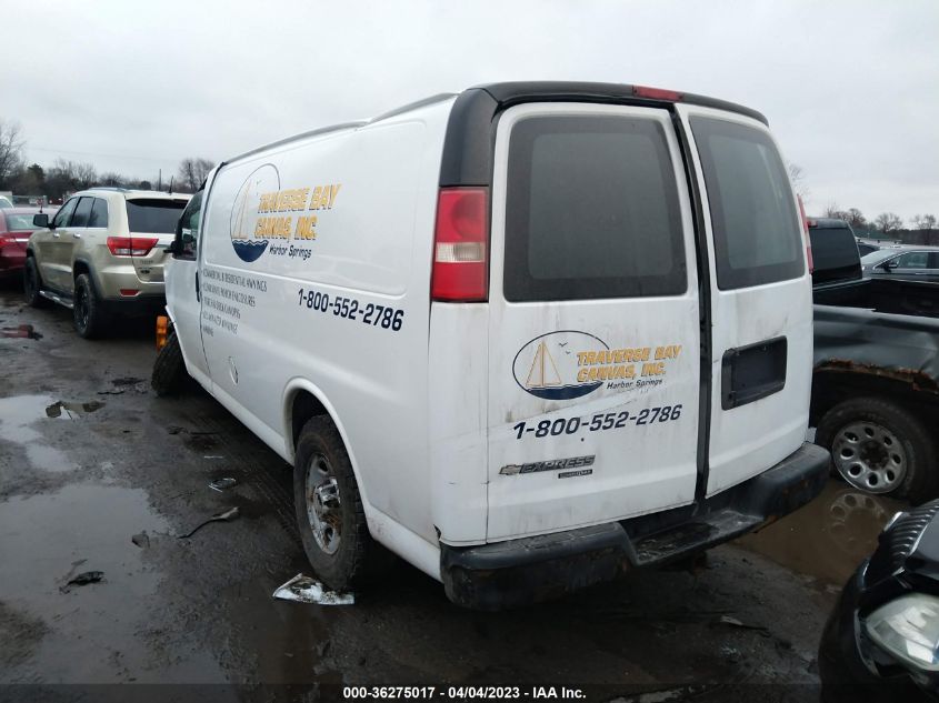 2013 CHEVROLET EXPRESS CARGO VAN - 1GCWGFFA4D1188742