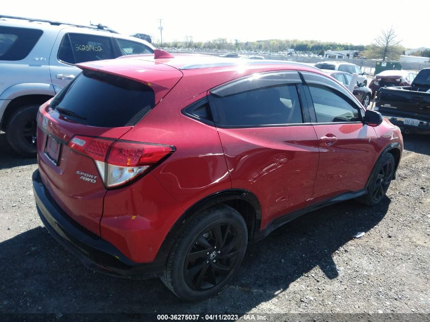 2022 HONDA HR-V SPORT - 3CZRU6H15NM756630