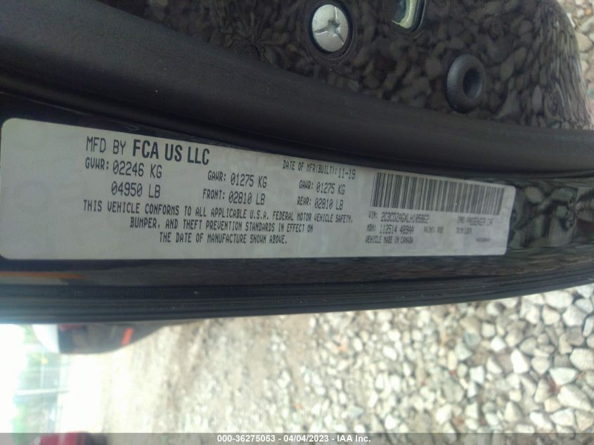 2020 DODGE CHALLENGER SXT - 2C3CDZAGXLH105862