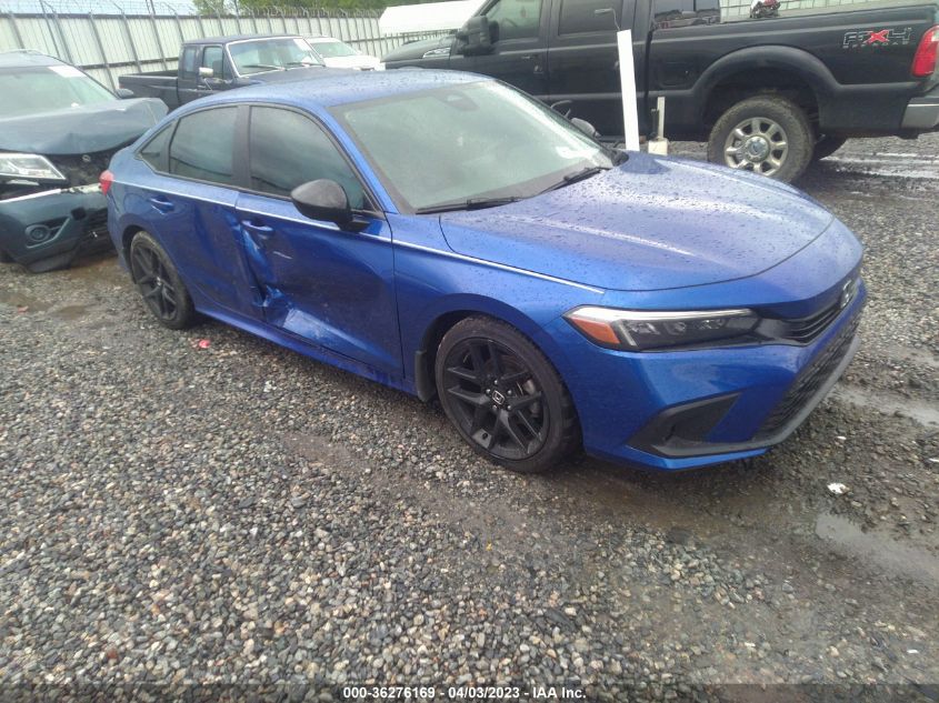 2022 HONDA CIVIC SEDAN SPORT - 2HGFE2F53NH553496