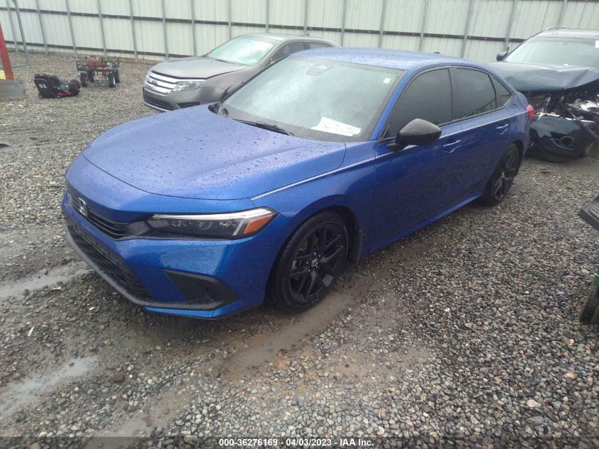 2022 HONDA CIVIC SEDAN SPORT - 2HGFE2F53NH553496