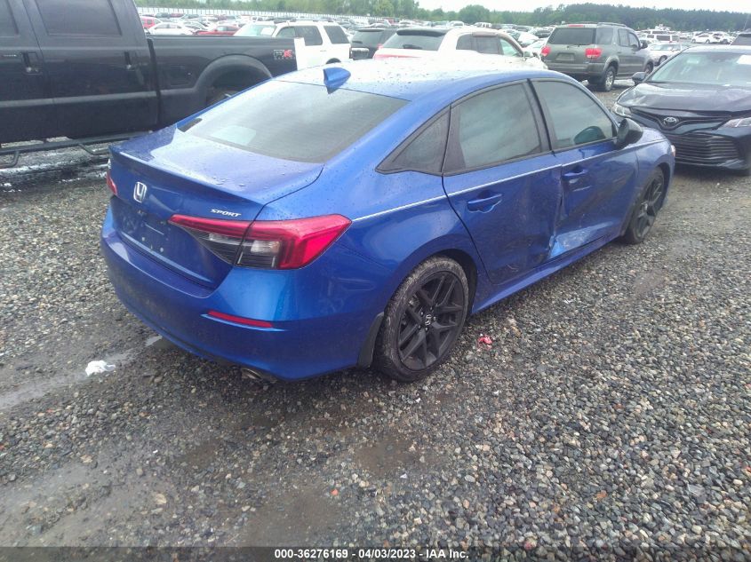 2022 HONDA CIVIC SEDAN SPORT - 2HGFE2F53NH553496