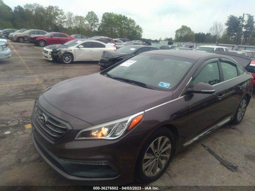 2016 HYUNDAI SONATA 2.4L SPORT - 5NPE34AF9GH421221