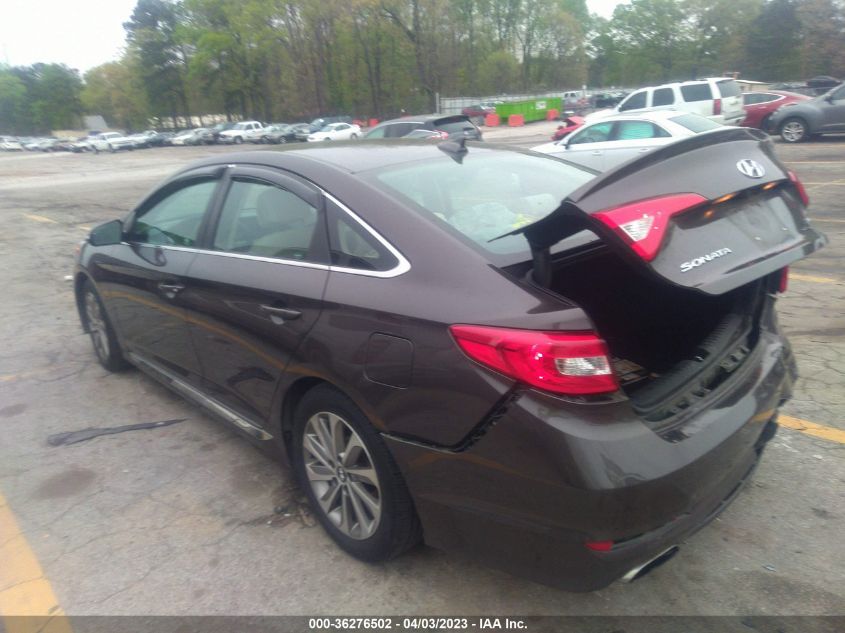 2016 HYUNDAI SONATA 2.4L SPORT - 5NPE34AF9GH421221