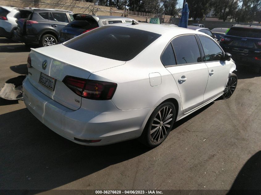 2016 VOLKSWAGEN JETTA SEDAN 1.8T SPORT - 3VWD17AJ6GM216163