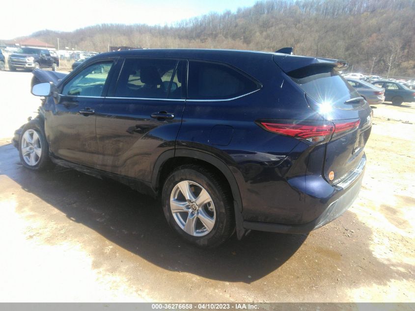 2022 TOYOTA HIGHLANDER LE - 5TDBZRBH8NS590216