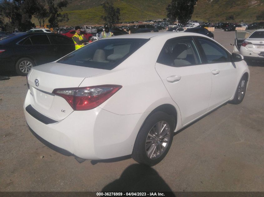 2014 TOYOTA COROLLA L/LE/S/S PLUS/LE PLUS - 5YFBURHEXEP162037