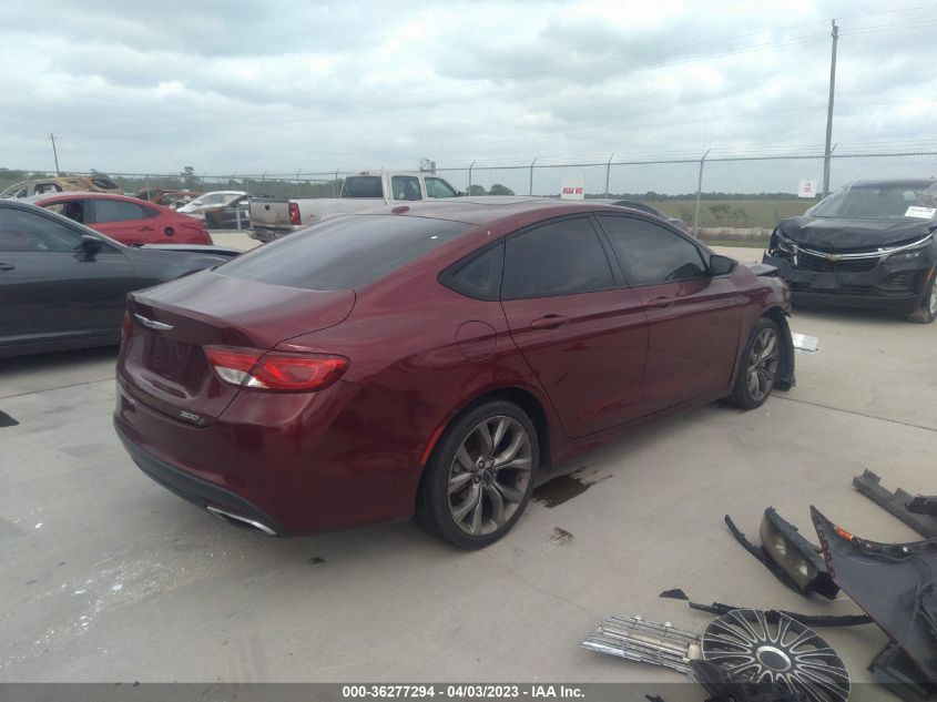 2015 CHRYSLER 200 S - 1C3CCCBBXFN625929