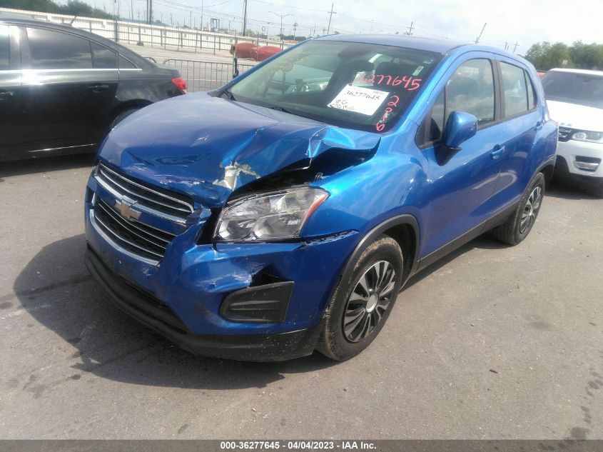 2016 CHEVROLET TRAX LS - KL7CJKSB3GB724362