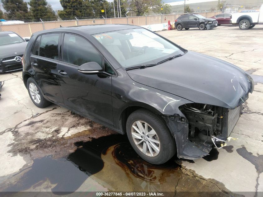 2015 VOLKSWAGEN GOLF TSI S W/SUNROOF - 3VW217AU0FM012555