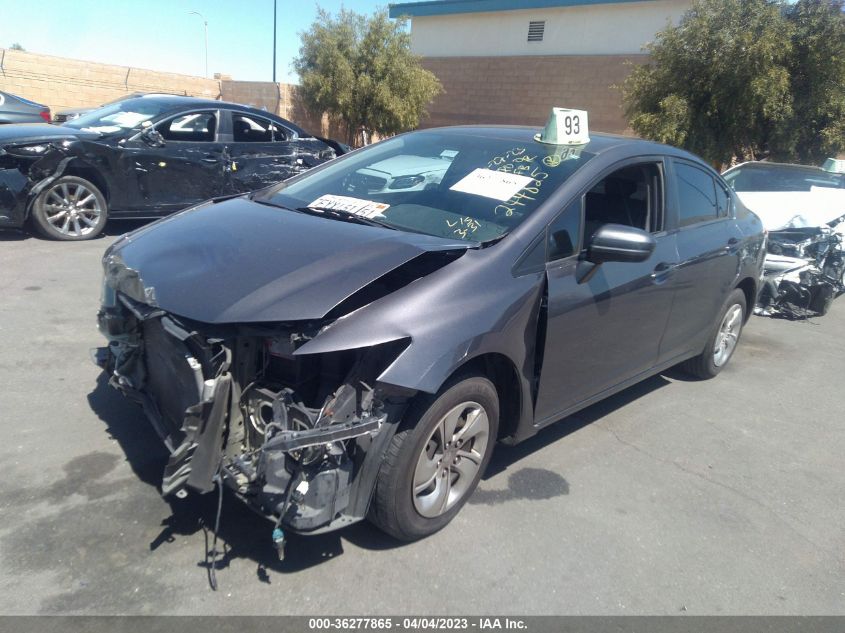 2014 HONDA CIVIC SEDAN LX - 19XFB2F53EE244825