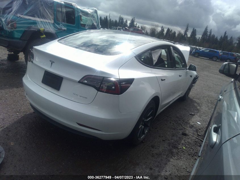 2022 TESLA MODEL 3 LONG RANGE - 5YJ3E1EB3NF238349