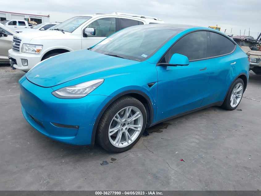 VIN 5YJYGDEE4MF188443 2021 TESLA MODEL Y LONG RANGE